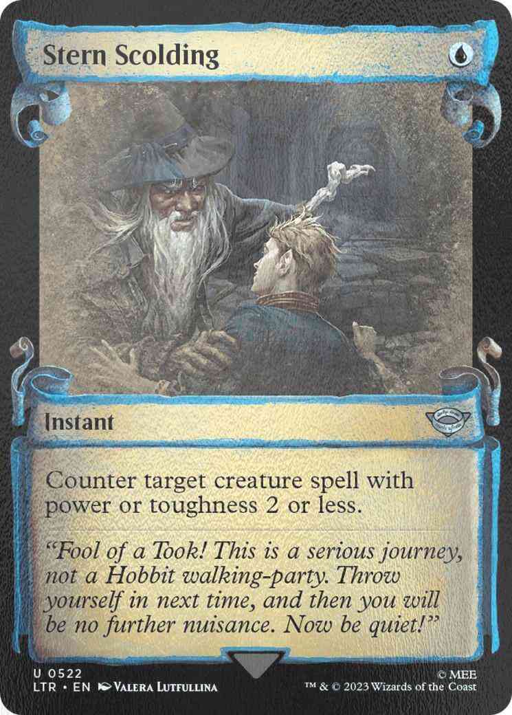 Stern Scolding [522] [Scrolls Showcase] [The Lord of the Rings: Tales of Middle-earth] [Silver Foil]
