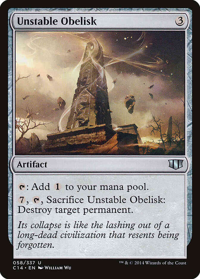 Unstable Obelisk [58] [Commander 2014] [Non-Foil]