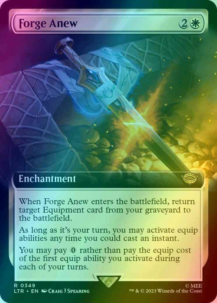 Forge Anew [349] [Extended Art] [The Lord of the Rings: Tales of Middle-earth] [Foil]