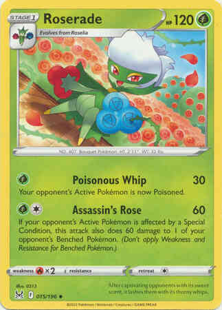 Roserade - 015/196 - Uncommon [swsh11-015] [Non-Holo]