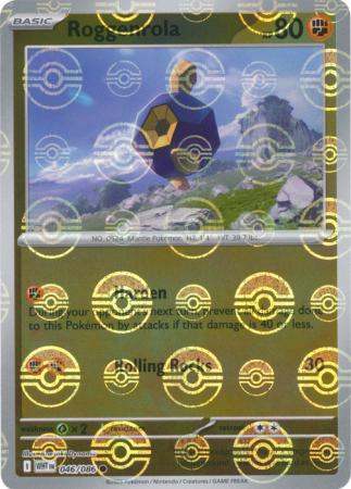 Roggenrola - Poké Ball Pattern - 046/086 - Common [sv105w-046] [Reverse Holo]