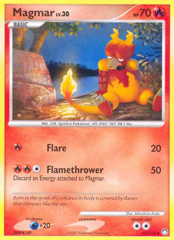Magmar - 54/123 - Uncommon [dp2-54] [Non-Holo]