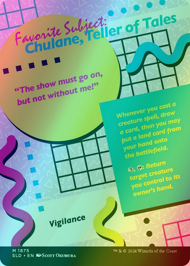 Chulane, Teller of Tales // Chulane, Teller of Tales [1875] [Borderless] [Class of '87] [Secret Lair Drop] [Foil]