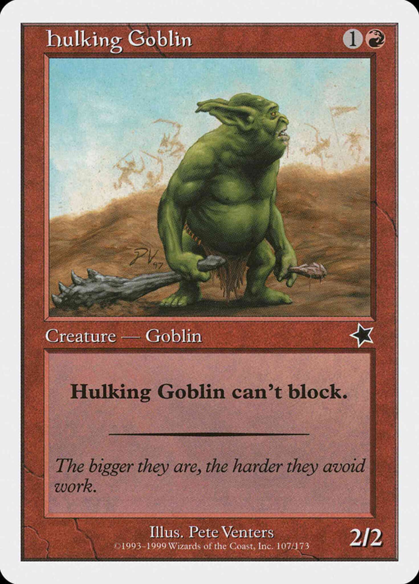 Hulking Goblin [107] [Starter 1999] [Non-Foil]