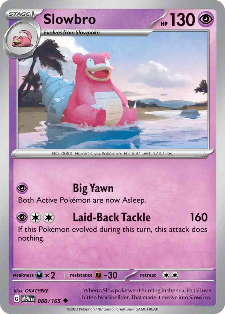 Slowbro - 080/165 - Uncommon [sv035-080] [Non-Holo]