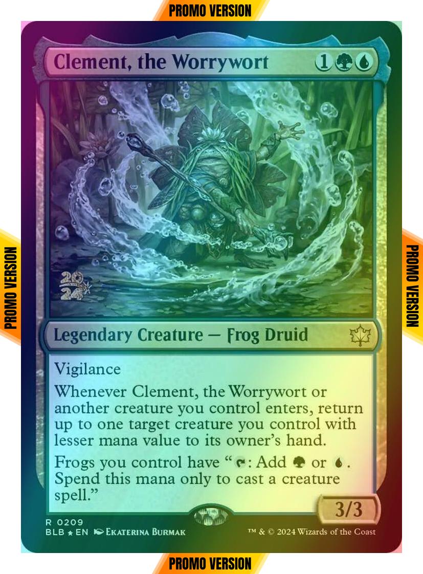 Clement, the Worrywort [209s] [Prerelease] [Bloomburrow: Promos] [Foil]