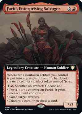 Farid, Enterprising Salvager [60] [Extended Art] [The Brothers' War: Commander] [Non-Foil]