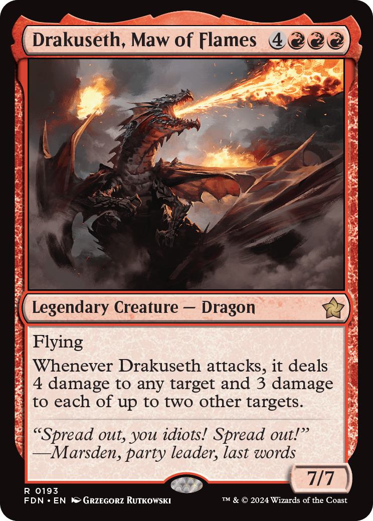 Drakuseth, Maw of Flames [193] [Foundations] [Non-Foil]