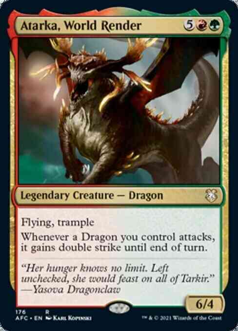 Atarka, World Render [176] [Adventures in the Forgotten Realms Commander] [Non-Foil]