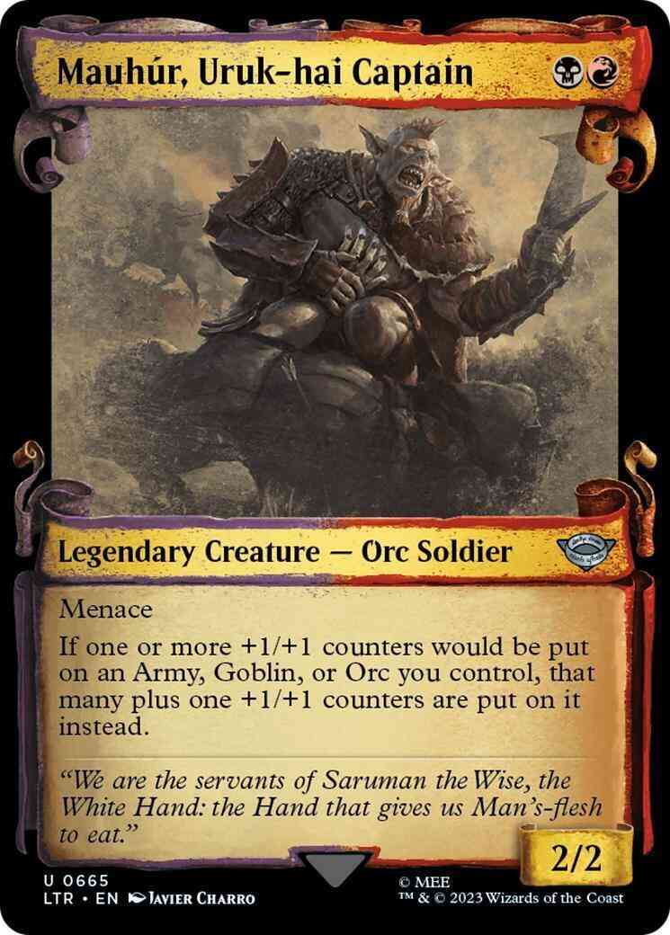 Mauhúr, Uruk-hai Captain [665] [Scrolls Showcase] [The Lord of the Rings: Tales of Middle-earth] [Non-Foil]