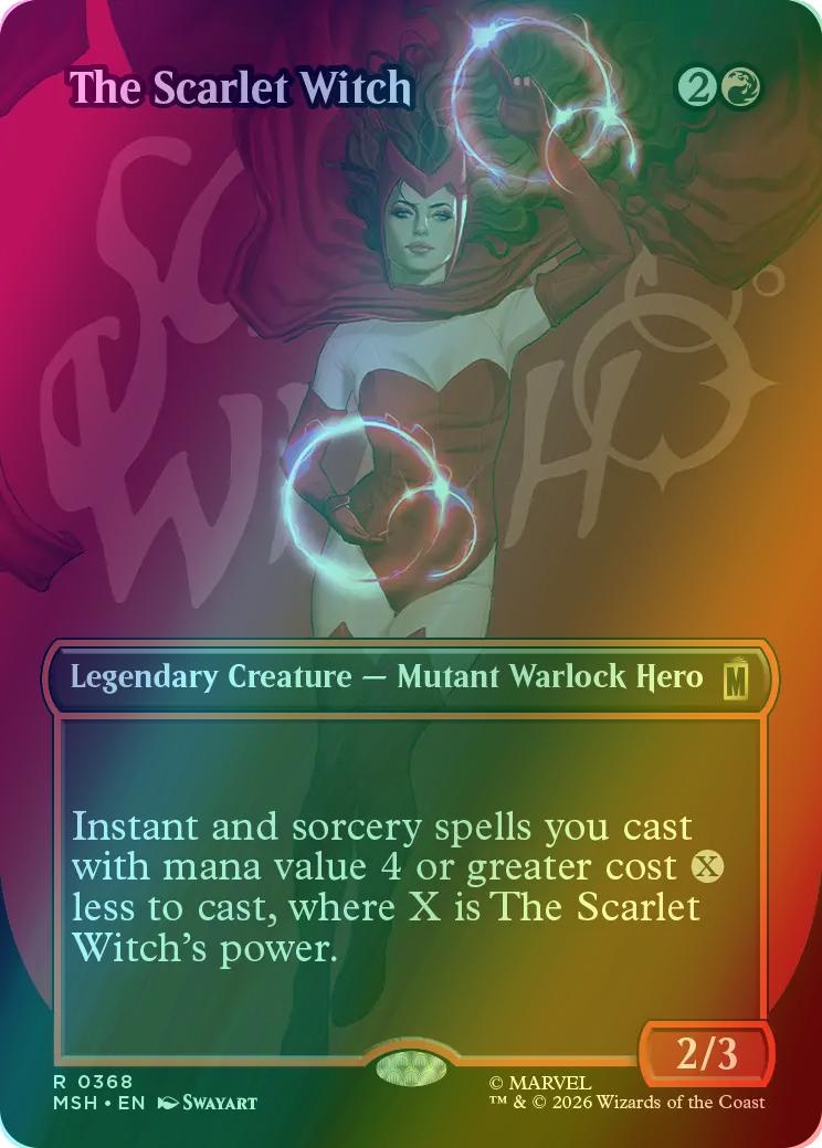 The Scarlet Witch [368] [Borderless] [Logo] [Marvel Super Heroes] [Foil]