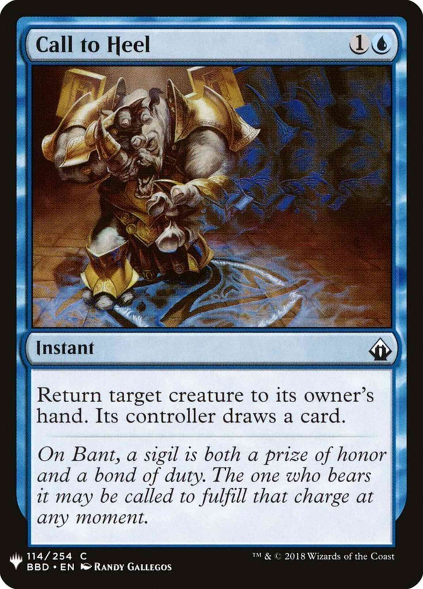 Call to Heel [BBD-114] [The List] [Non-Foil]