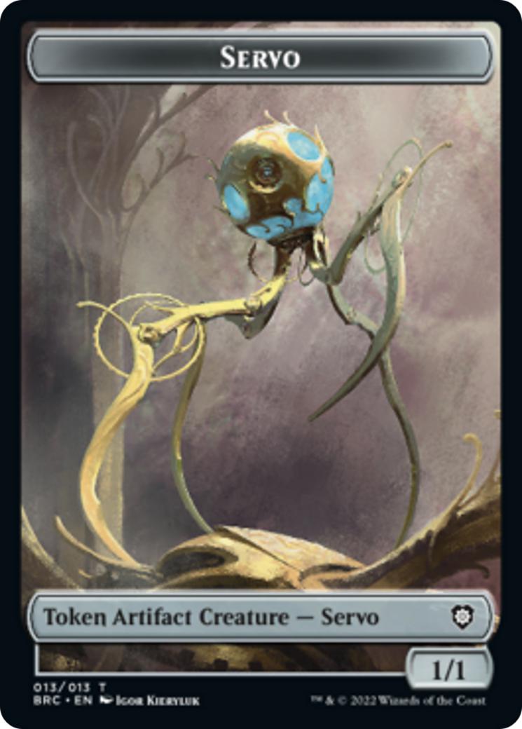 Phyrexian Horror Token (11) // Servo Token (13) [The Brothers' War: Commander: Tokens] [Non-Foil]