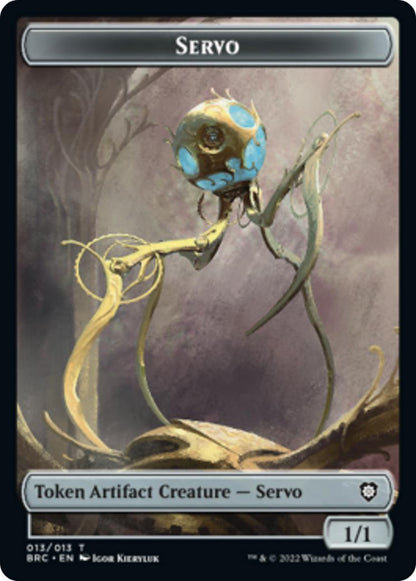 Phyrexian Horror Token (11) // Servo Token (13) [The Brothers' War: Commander: Tokens] [Non-Foil]