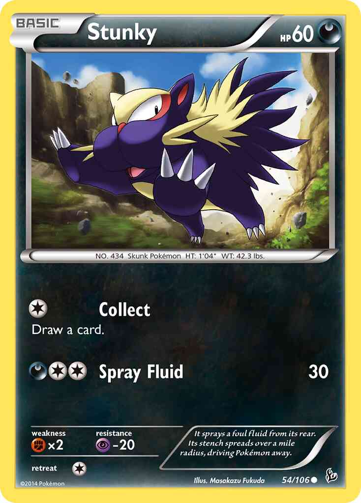 Stunky - 54/106 - Common [xy2-54] [Non-Holo]