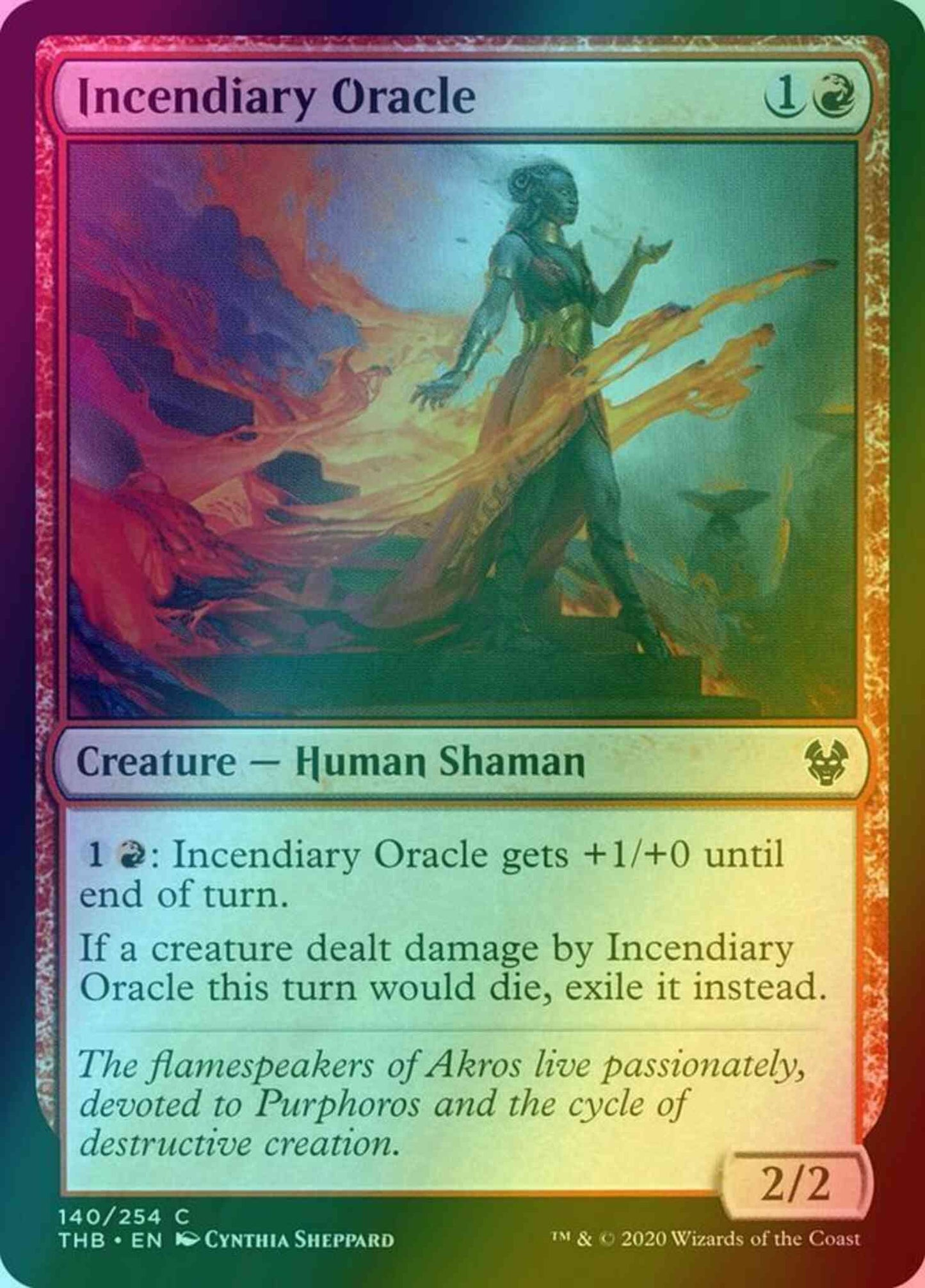 Incendiary Oracle [140] [Theros Beyond Death] [Foil]