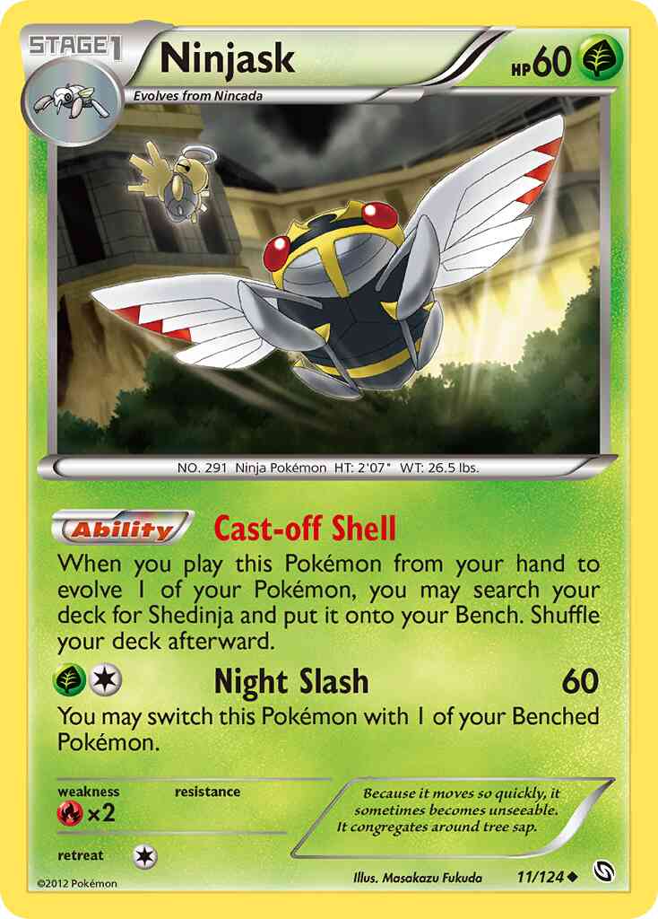 Ninjask - 11/124 - Uncommon [bw6-11] [Reverse Holo]
