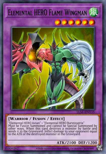 Elemental HERO Flame Wingman - DP1-EN010 - Super Rare - Unlimited