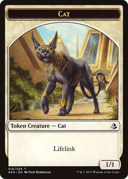 Cat Token (16) // Tah-Crop Skirmisher Token (11) [Amonkhet Tokens] [Non-Foil]