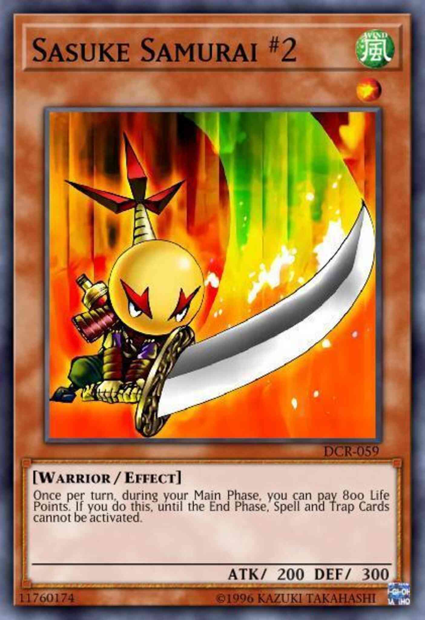Sasuke Samurai #2 - DCR-059 - Common - 1st Edition