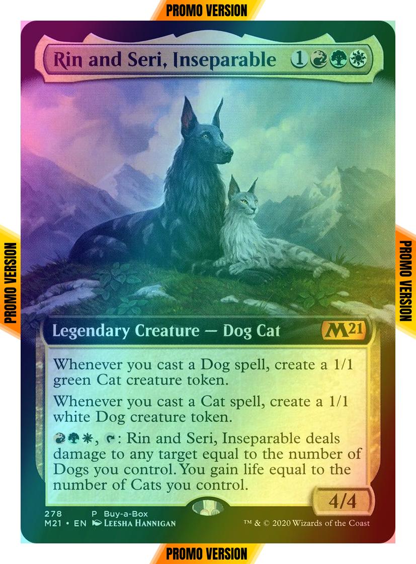 Rin and Seri, Inseparable [278b] [Extended Art] [Buy a Box] [Core Set 2021 Promos] [Foil]