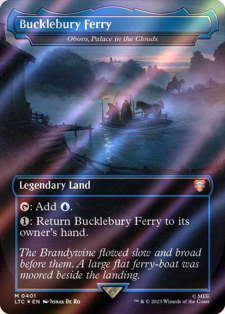 Bucklebury Ferry - Oboro, Palace in the Clouds [401] [Borderless] [Realms and Relics] [The Lord of the Rings: Tales of Middle-earth: Commander] [Surge Foil]