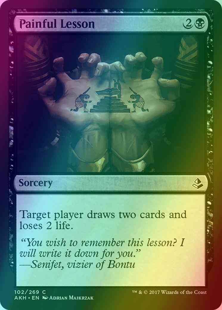 Painful Lesson [102] [Amonkhet] [Foil]