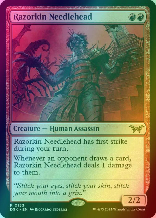 Razorkin Needlehead [153] [Duskmourn: House of Horror] [Foil]