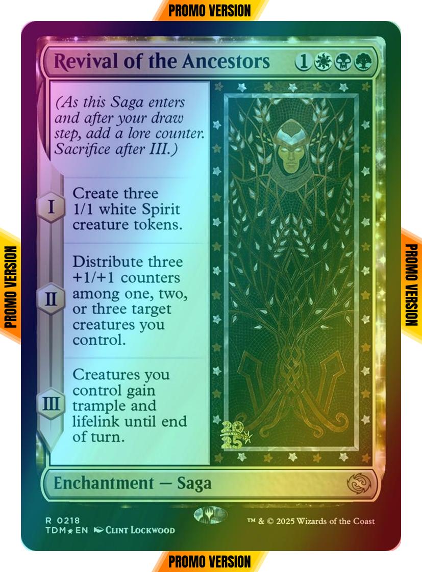 Revival of the Ancestors [218s] [Prerelease] [Tarkir: Dragonstorm: Promos] [Foil]