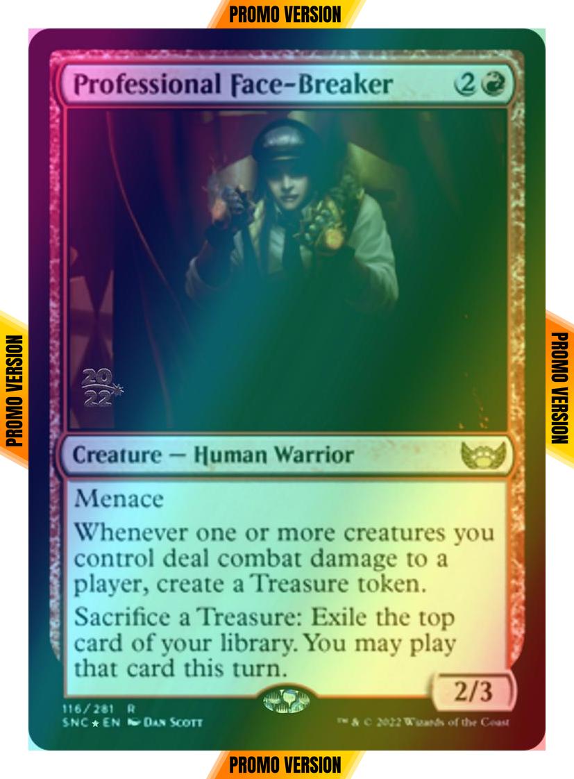 Professional Face-Breaker [Prerelease] [116s] [Streets of New Capenna: Promos] [Foil]