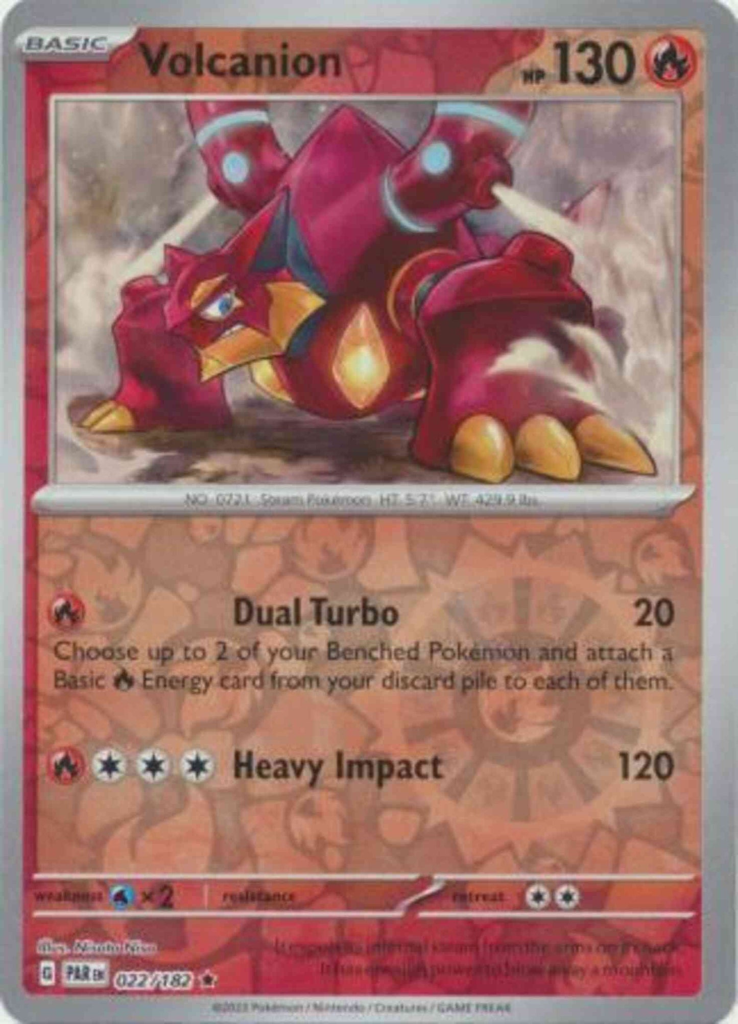 Volcanion - 022/182 - Rare [sv04-022] [Reverse Holo]