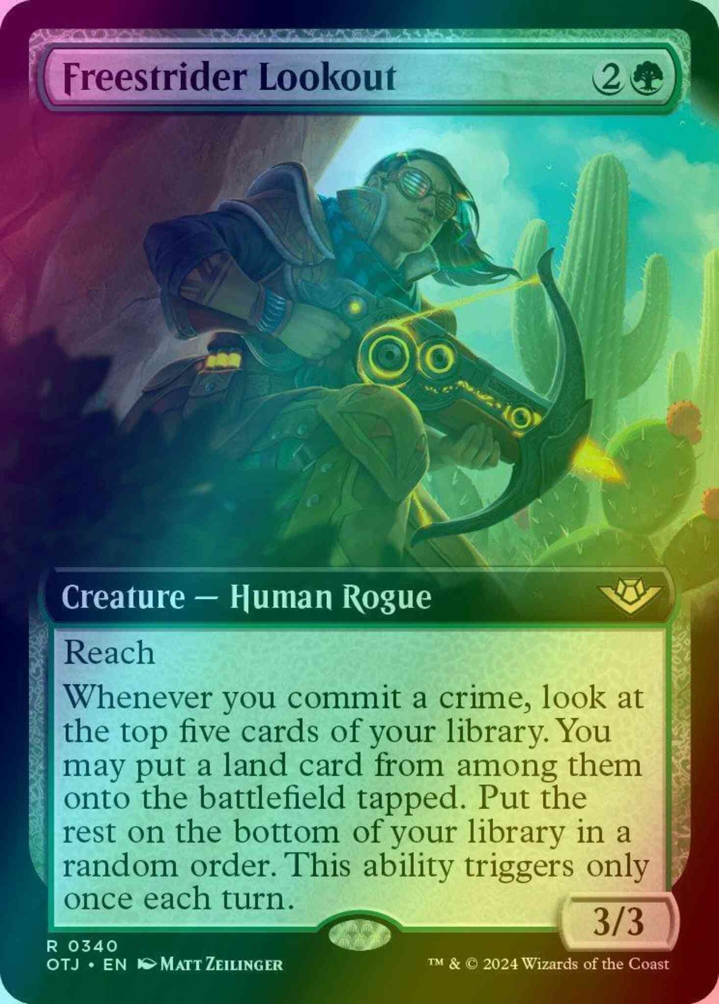 Freestrider Lookout [340] [Extended Art] [Outlaws of Thunder Junction] [Foil]
