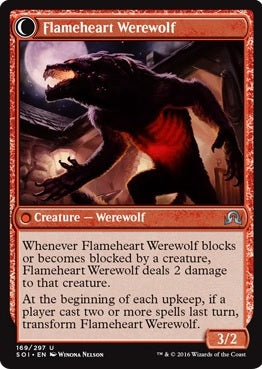 Kessig Forgemaster // Flameheart Werewolf [169] [Shadows over Innistrad] [Non-Foil]