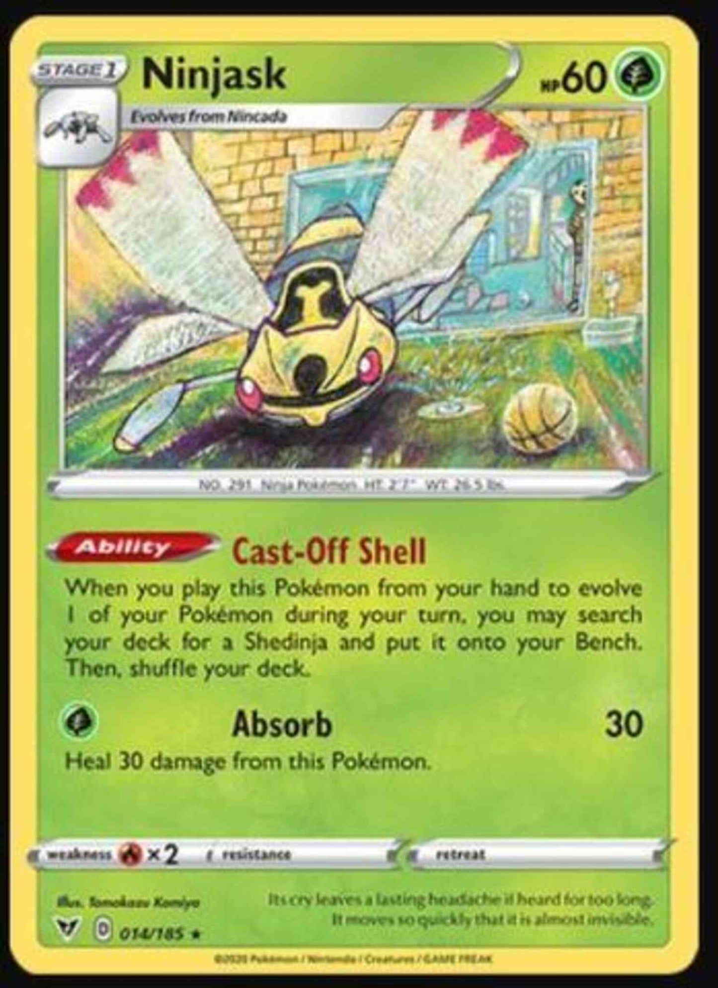 Ninjask - 014/185 - Rare [swsh4-014] [Non-Holo]
