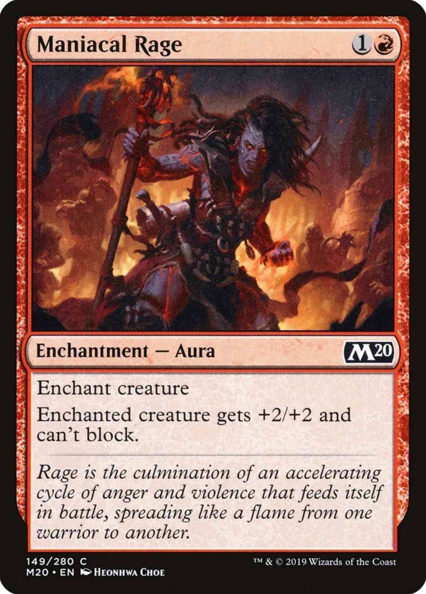 Maniacal Rage [149] [Core Set 2020] [Non-Foil]