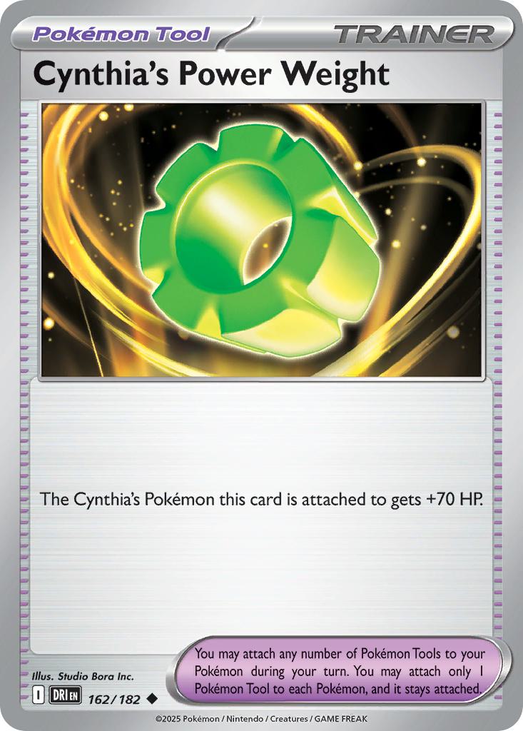 Cynthia's Power Weight - 162/182 - Uncommon [sv10-162] [Non-Holo]