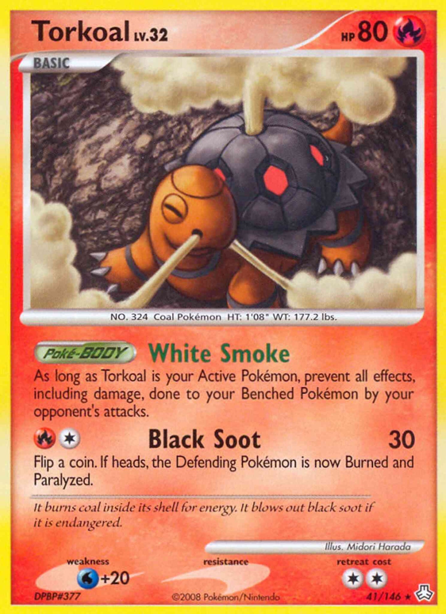 Torkoal - 41/146 - Rare [dp6-41] [Non-Holo]