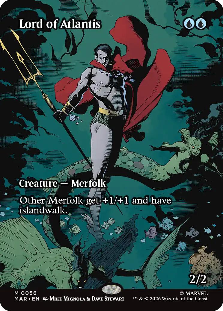 Lord of Atlantis [56] [Borderless] [Source Material] [Marvel Universe] [Non-Foil]