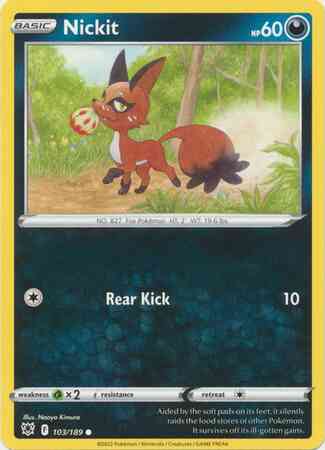 Nickit - 103/189 - Common [swsh10-103] [Non-Holo]