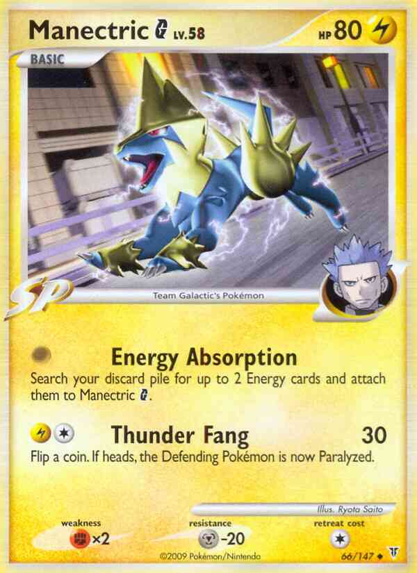 Manectric G - 66/147 - Uncommon [pl3-66] [Non-Holo]