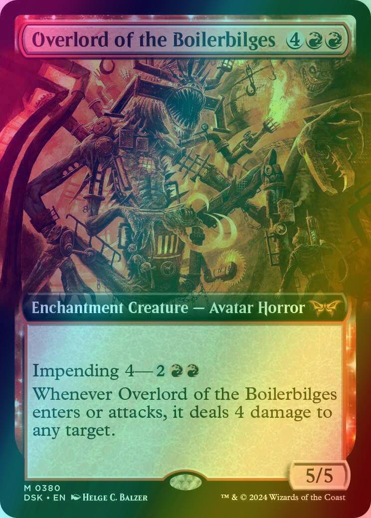 Overlord of the Boilerbilges [380] [Extended Art] [Duskmourn: House of Horror] [Foil]