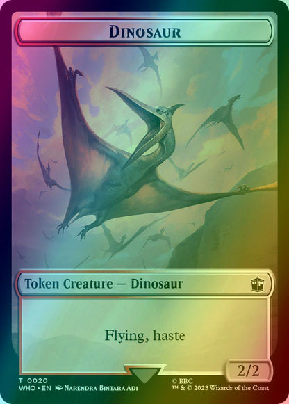 Dalek Token (12) // Dinosaur Token (20) [Universes Beyond: Doctor Who: Tokens] [Foil]