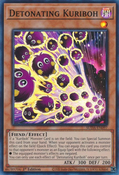 Detonating Kuriboh - SUDA-EN097 - Super Rare - 1st Edition