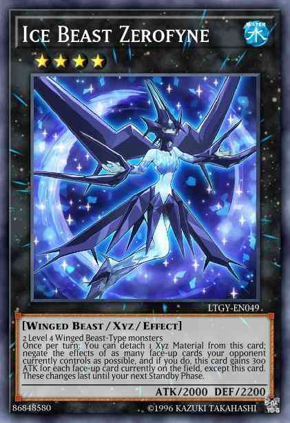 Ice Beast Zerofyne - LTGY-EN049 - Rare - 1st Edition