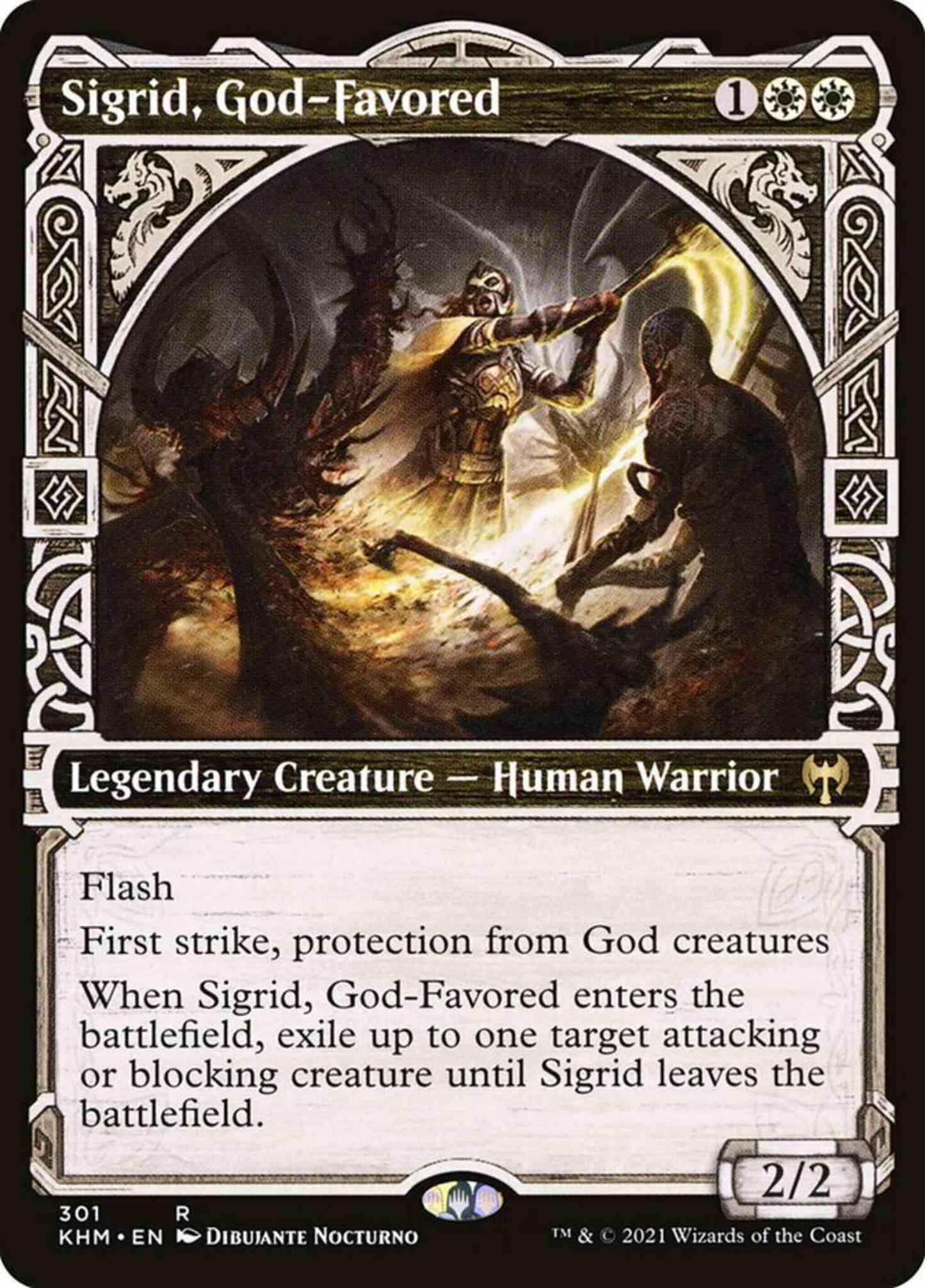 Sigrid, God-Favored [301] [Showcase] [Kaldheim] [Non-Foil]