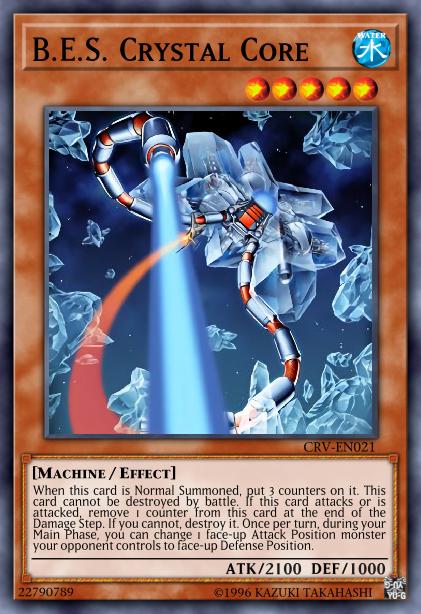 B.E.S. Crystal Core - CRV-EN021 - Super Rare - 1st Edition