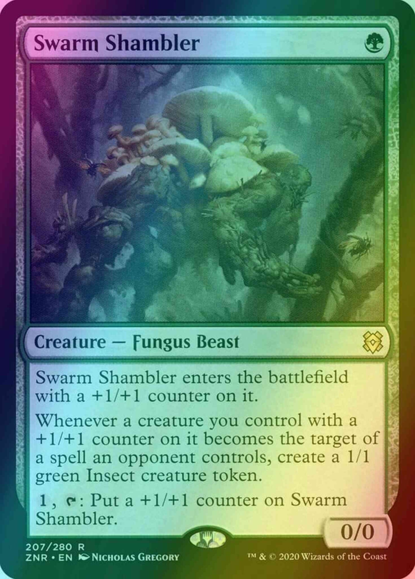 Swarm Shambler [207] [Zendikar Rising] [Foil]