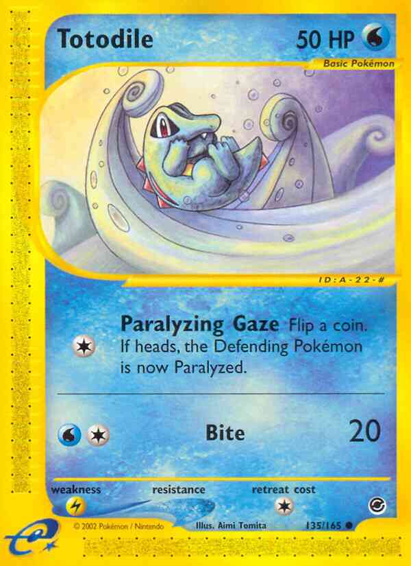 Totodile - 135/165 - Common [ecard1-135] [Reverse Holo]