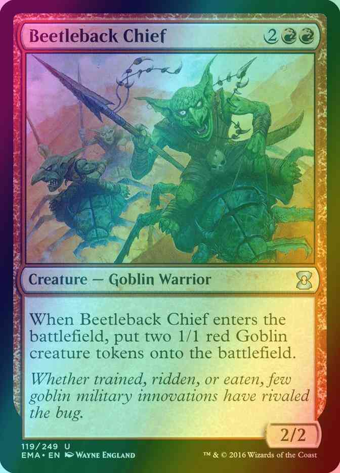 Beetleback Chief [119] [Eternal Masters] [Foil]