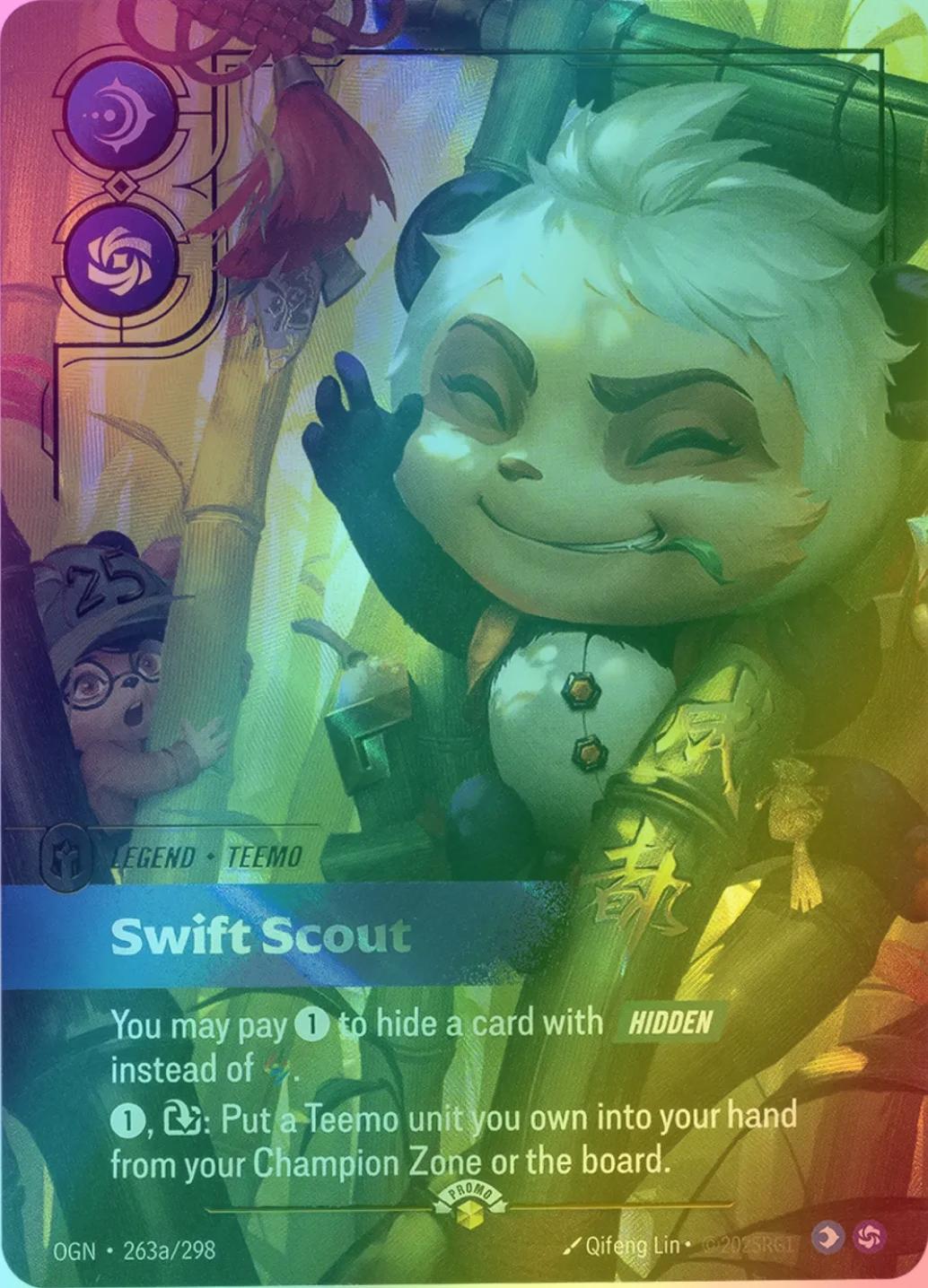 Swift Scout (Teemo) (Alternate Art) - 263a/298 [Riftbound Promotional Cards] [Foil]